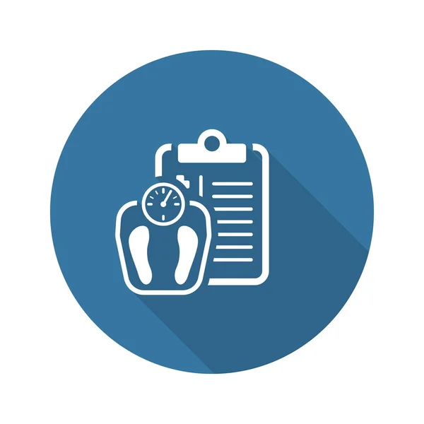 Вага Управління Медичних Послуг Плоских Icon Дизайн Буфер Обміну Терезів — стоковий вектор