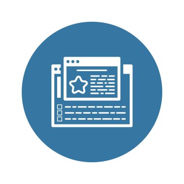 Müşteri geri bildirim satırı simgesi. Müşteri memnuniyeti sembolü. Müşteri ilişkileri yönetimi. İzole UI öğesi.