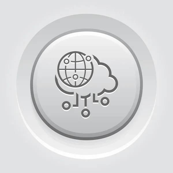 Icono de Vector de Acceso Global Simple — Vector de stock