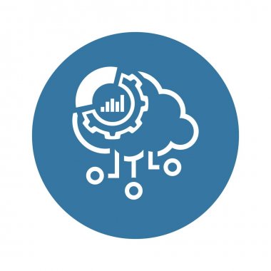 Basit Bulut Perfomance Vektör Simgesi