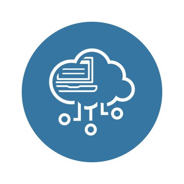 Basit Sanal Masaüstü Vektör Simgesi