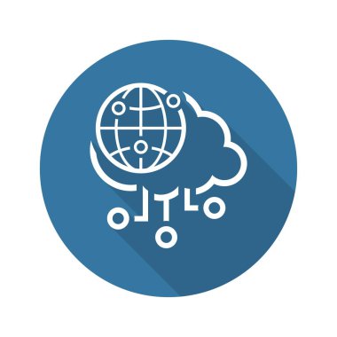 Basit Küresel Erişim Vektör Simgesi