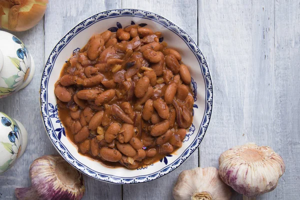 Cooked white beans — Stock Photo, Image