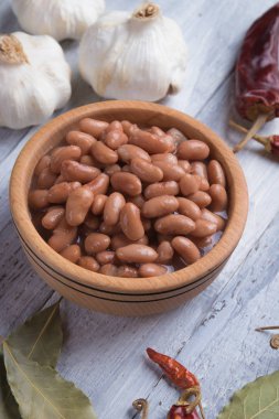 beyaz fasulye pişirilir