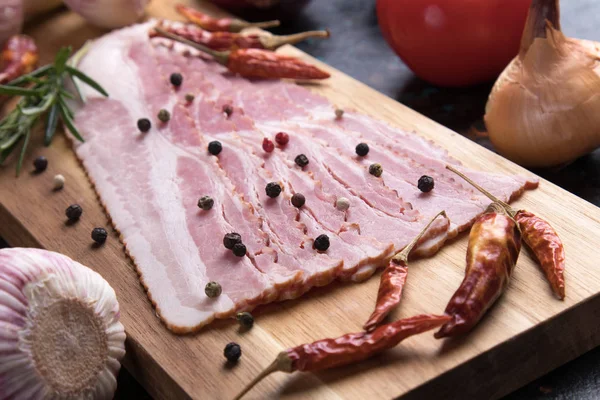 Tranches de bacon fumé — Photo