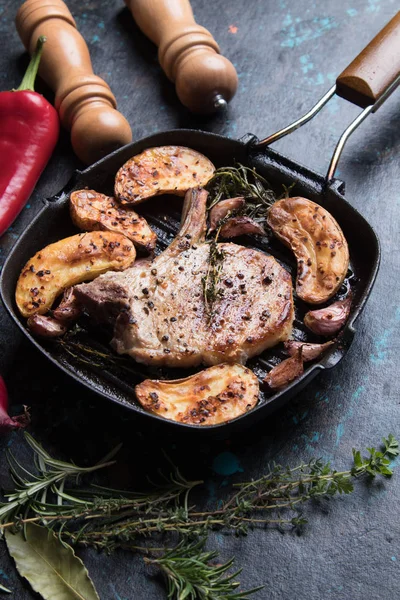 Perfekt fläskkarré Chop Steak — Stockfoto