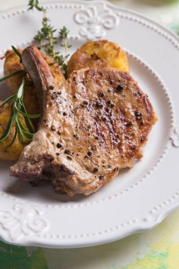 Mükemmel domuz fileto pirzola biftek