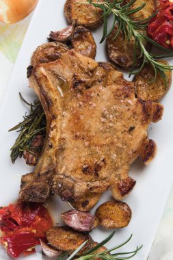 Mükemmel domuz fileto pirzola biftek