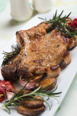 Mükemmel domuz fileto pirzola biftek