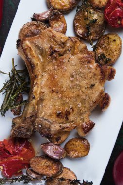 Mükemmel domuz fileto pirzola biftek