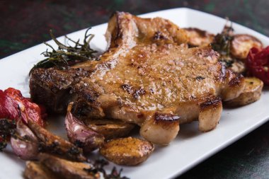 Mükemmel domuz fileto pirzola biftek