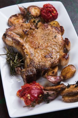 Mükemmel domuz fileto pirzola biftek