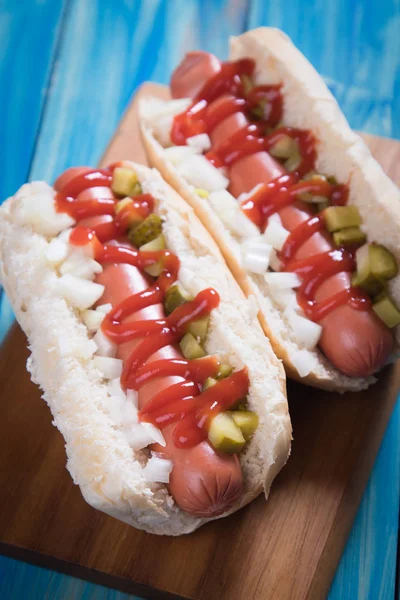 Klasický americký hot dog — Stock fotografie