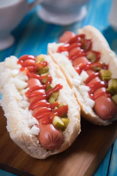 Cachorro quente americano clássico — Fotografia de Stock