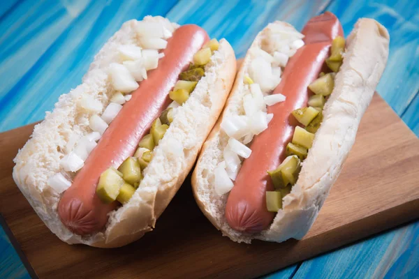 Klassischer amerikanischer Hot Dog — Stockfoto