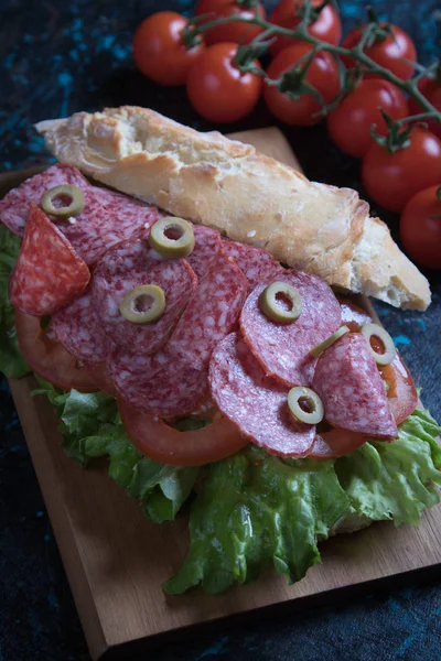 Italian submarine sandwich — Stock Photo, Image