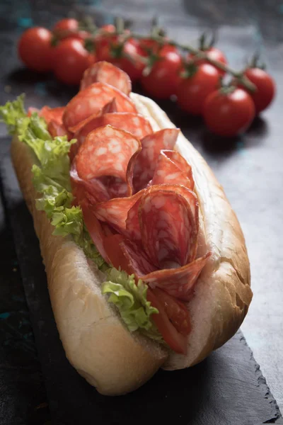 Italiaanse onderzeeër sandwich — Stockfoto