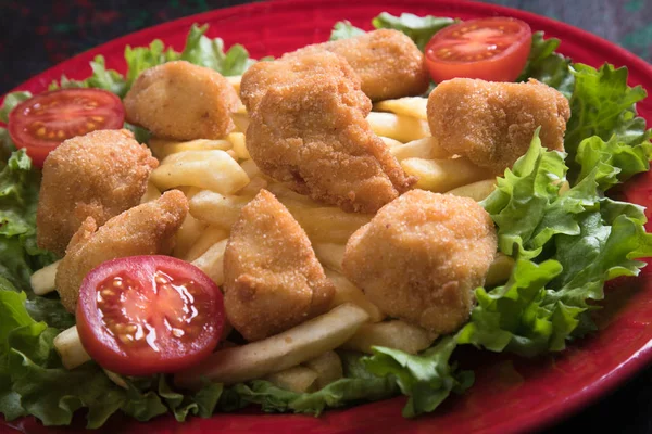 Nuggets de pollo fritos — Foto de Stock