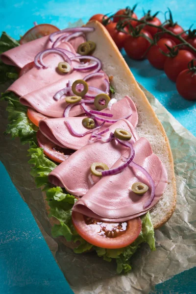 Italienisches U-Boot-Sandwich — Stockfoto