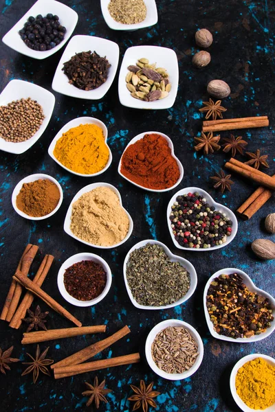 Färger av kryddor — Stockfoto