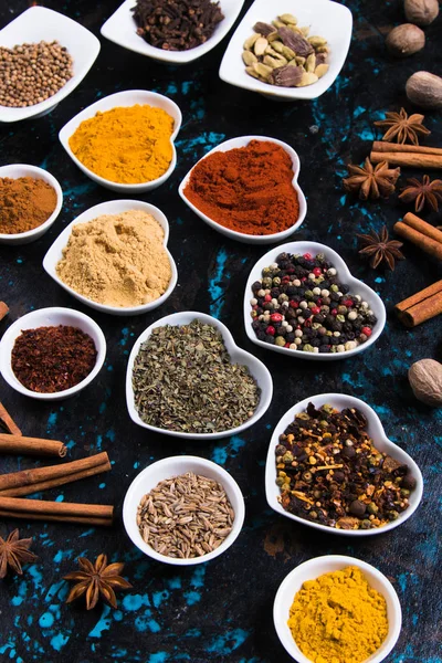 Färger av kryddor — Stockfoto