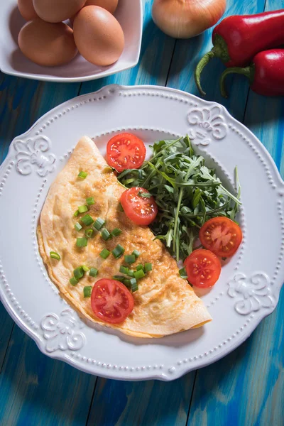 オムレレ 鶏卵の新鮮な野菜の炒め物 — ストック写真