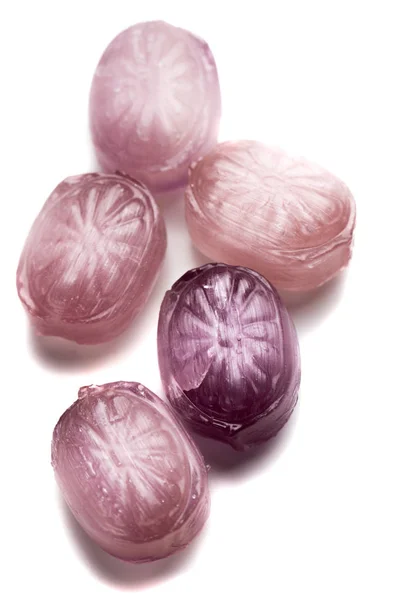 Hard candies over white background — Stock Photo, Image