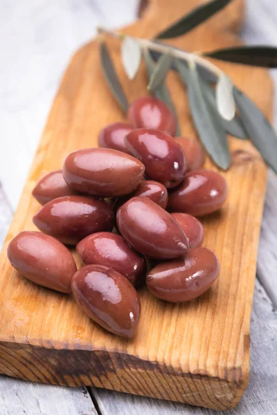 Olive Sottaceto Pronte Mangiare Cibo Sano Utilizzato Nelle Cucine Mediterranee — Foto Stock