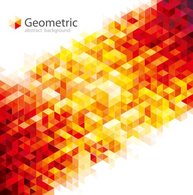 Geometrik desen doku kentsel kırmızı arka plan.