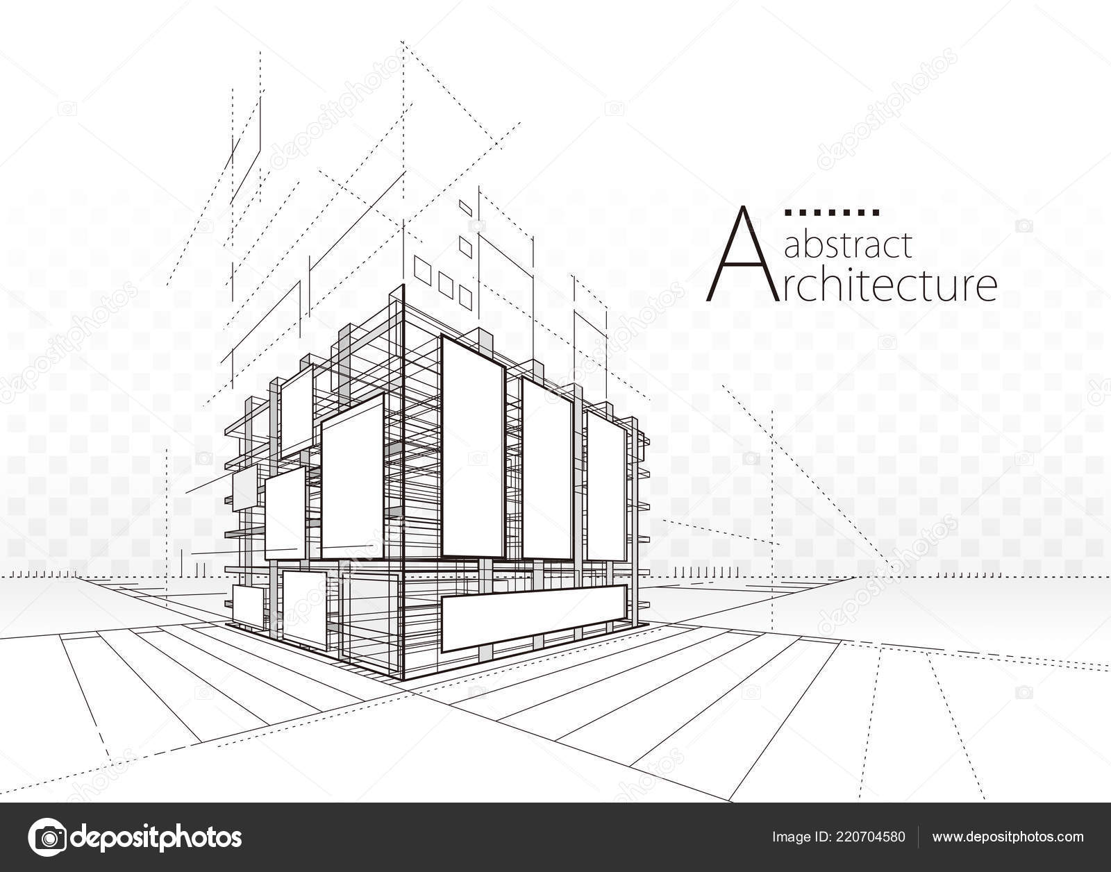 Architectural Abstract Background Stock Vector Image by ©jineekeo
