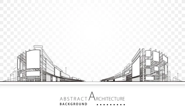 Arkitektoniska abstrakt bakgrund — Stock vektor