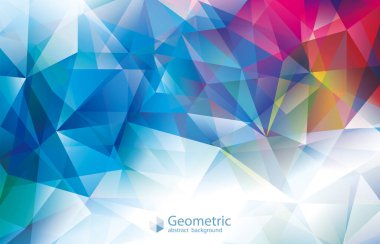 Geometrik renkli modern soyut çokgen mücevher arka planı.