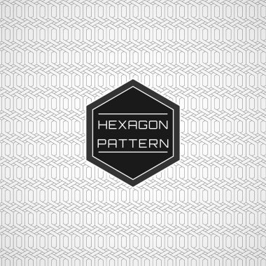 Geometrik kesintisiz çizgi sanat altıgen desen arka plan. 02