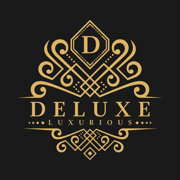 Lettre Logo Modèle Logo Style Luxueux Classique — Image vectorielle