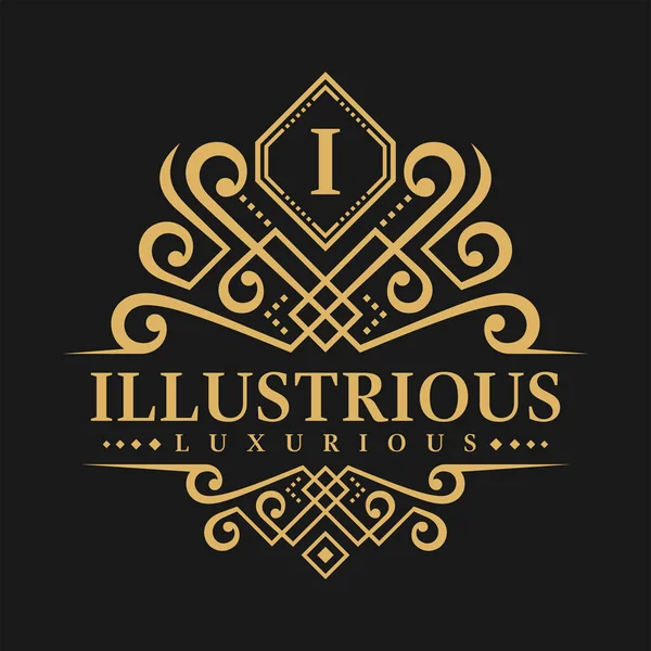 Letter Logo Klassieke Luxe Stijlsjabloon Logo — Stockvector