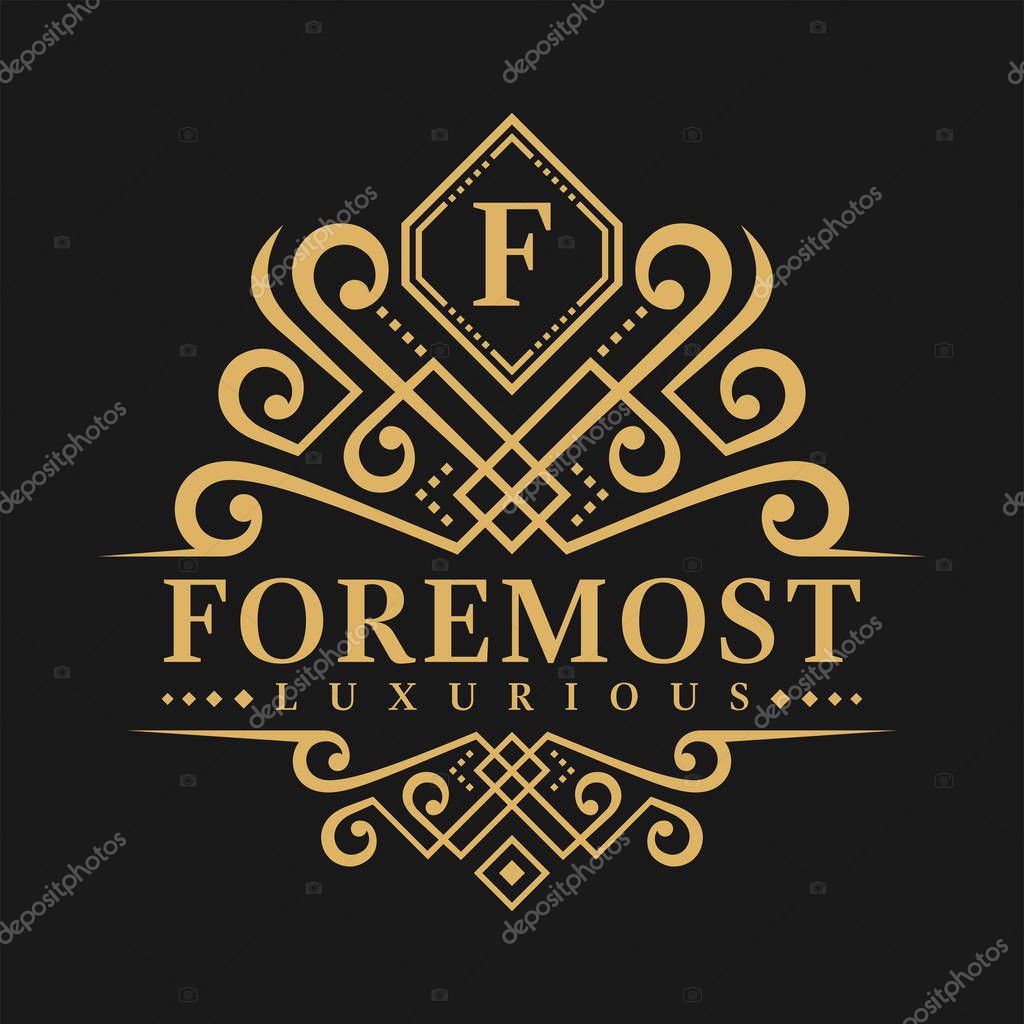 Letter F Logo - Classic Luxurious Style Logo Template