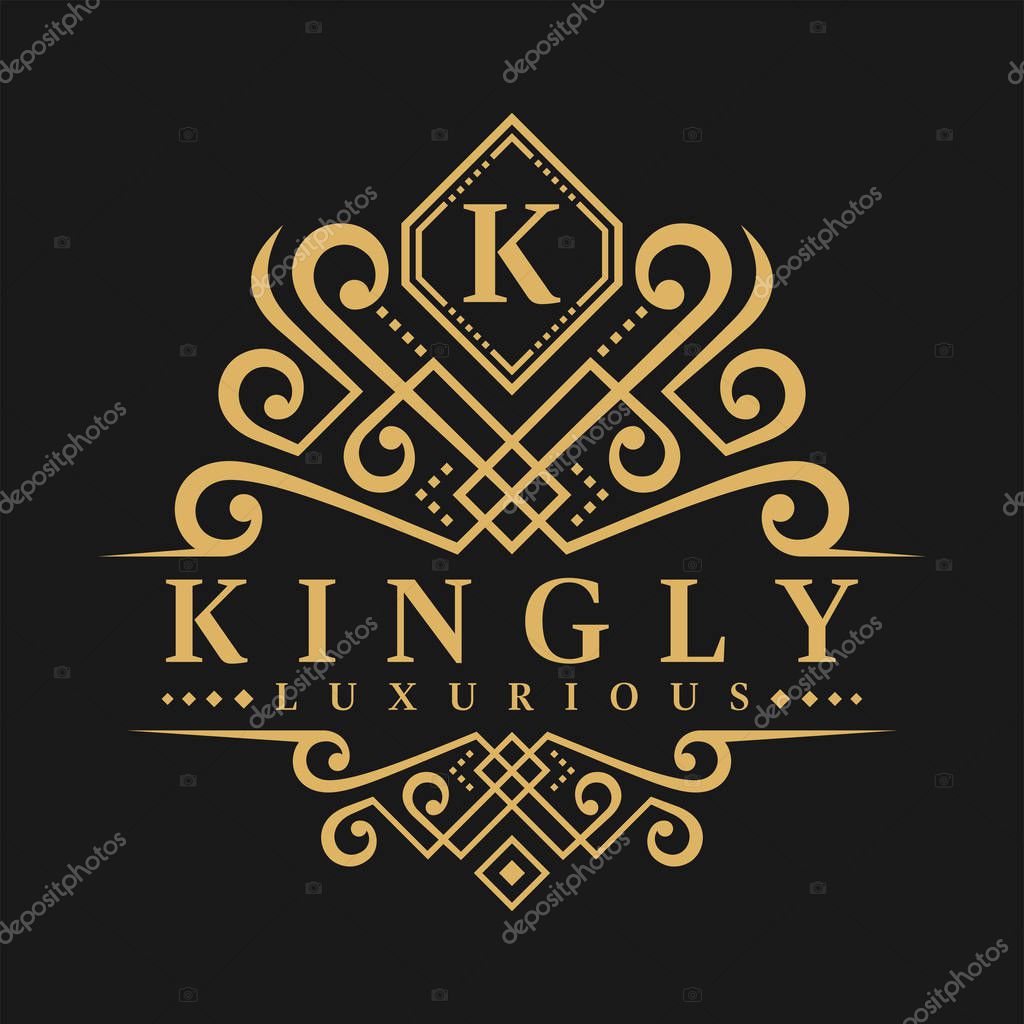 Letter K Logo - Classic Luxurious Style Logo Template