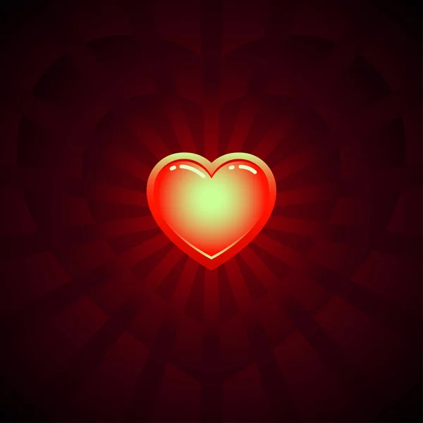 Image Vectorielle Shine Heart — Image vectorielle