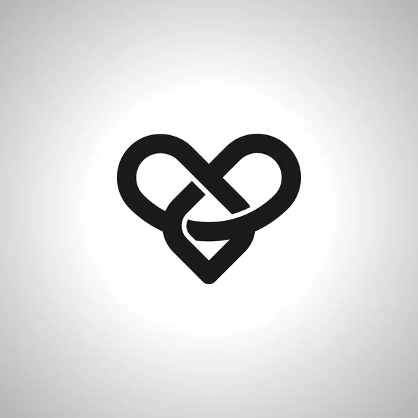 Amour Infini Amour Éternel Vecteur Image Icône Symbole — Image vectorielle