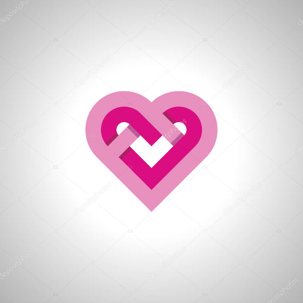 Heart Vector Image Icon and symbol
