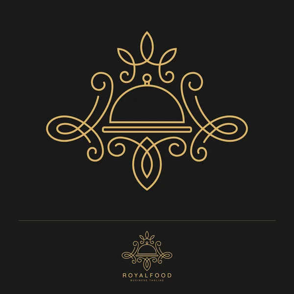 Royal Food - Luxury Restaurant Logo template - Vector