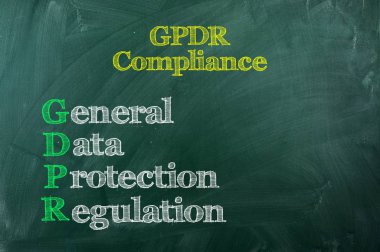 Gdpr genel veri koruma yönetmeliği. Tebeşir tahtası