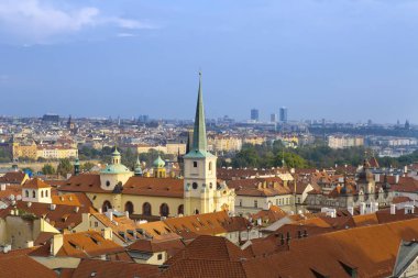 Eski city, Prague, Çek Cumhuriyeti üzerinde gözlem güverteden görüntülemek