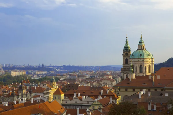 Vista Convés Observação Cidade Velha Praga República Checa — Fotografia de Stock