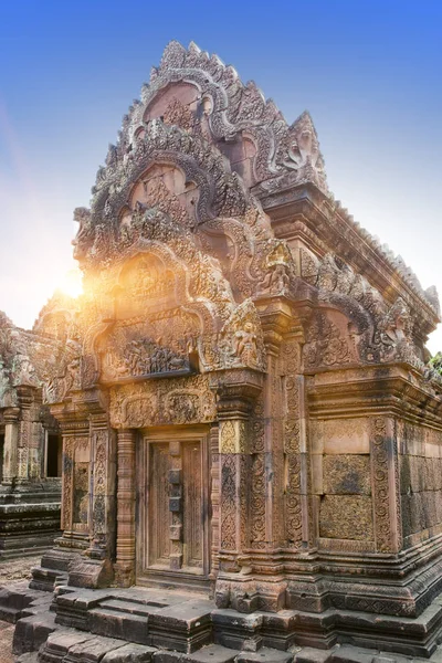 Ruinas Del Templo Banteay Srey Siglo Siem Reap Camboya —  Fotos de Stock