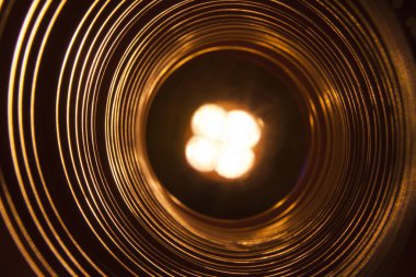 Kavramsal arka plan fütüristik yüksek teknoloji solucan tüneli ile