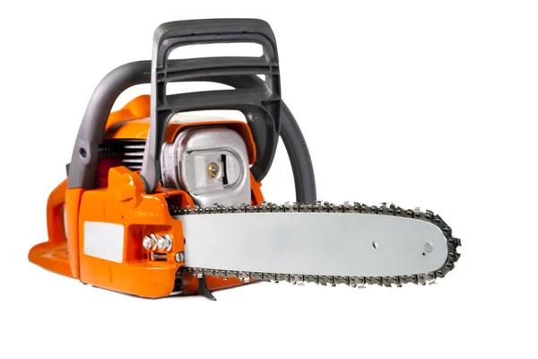 Chain Saw White Backgroun — Stock Photo, Image