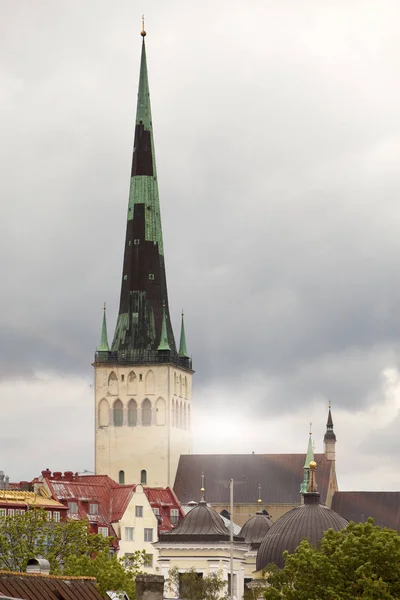 Igreja São Olavo Oleviste Tallinn Estónia — Fotografia de Stock