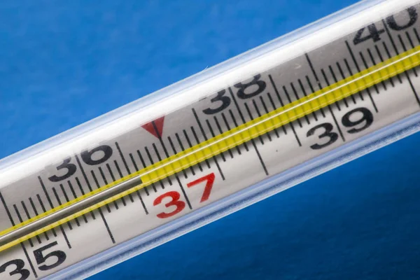 Quecksilberthermometer Ideale Temperatur — Stockfoto