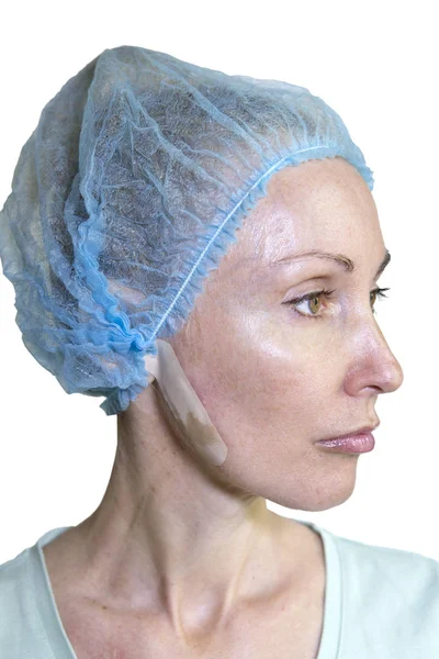 Foto Una Serie Cosmetología Complicaciones Estuco Sobre Fístula Después Del — Foto de Stock